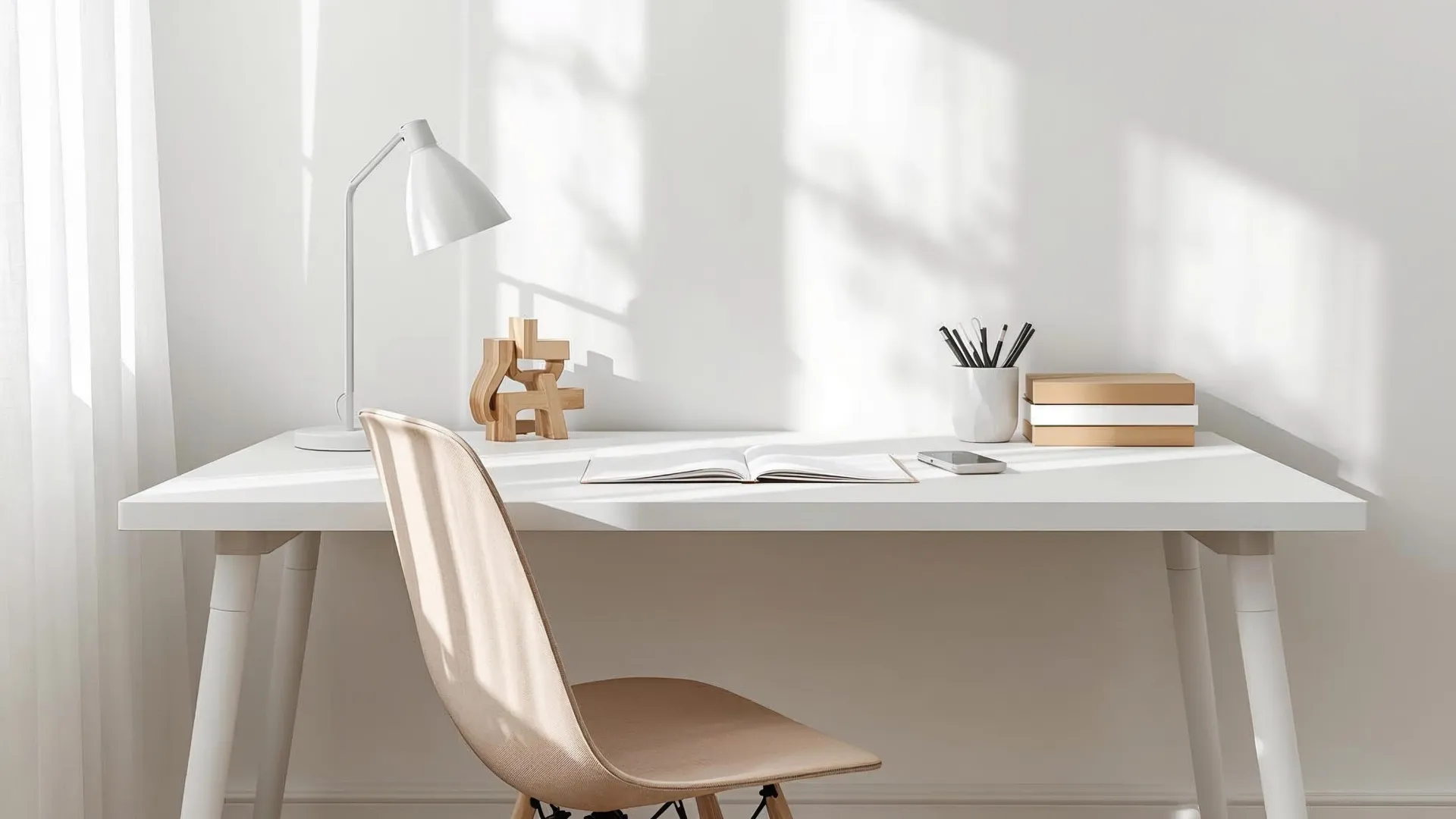 A quiet, dedicated home workspace